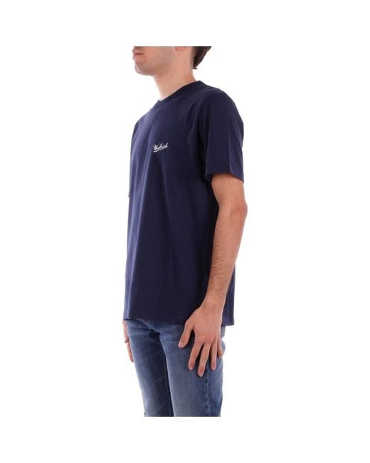 T-shirt CFWOTE0144MRUT2926 Woolrich pour homme en coloris Blue