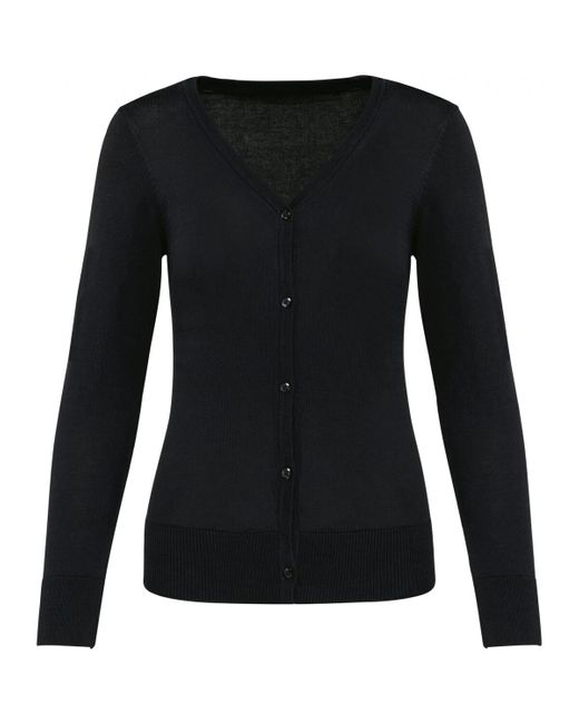 Gilet Cardigan suprima Kariban Premium en coloris Black
