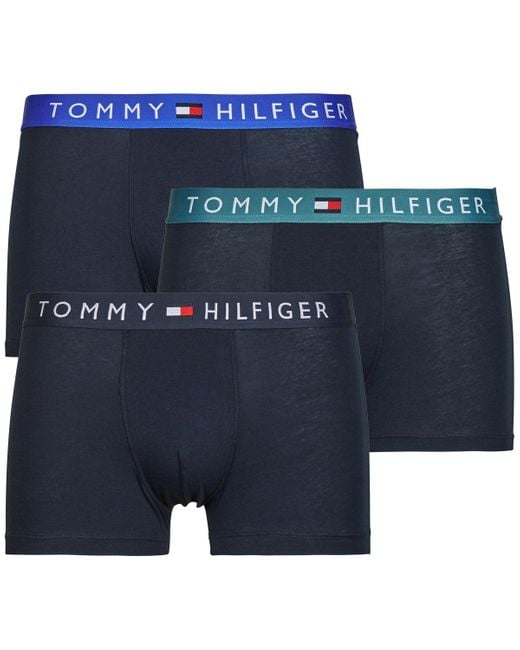 Tommy Hilfiger Boxer 3P Trunk Wb in Blue für Herren