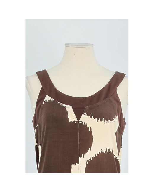 Robe Robe en soie marron Diane von Furstenberg en coloris Brown