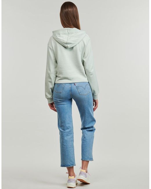 Adidas Green Sweatshirt Essentials 3-Stripes French Terry Crop Hoodie