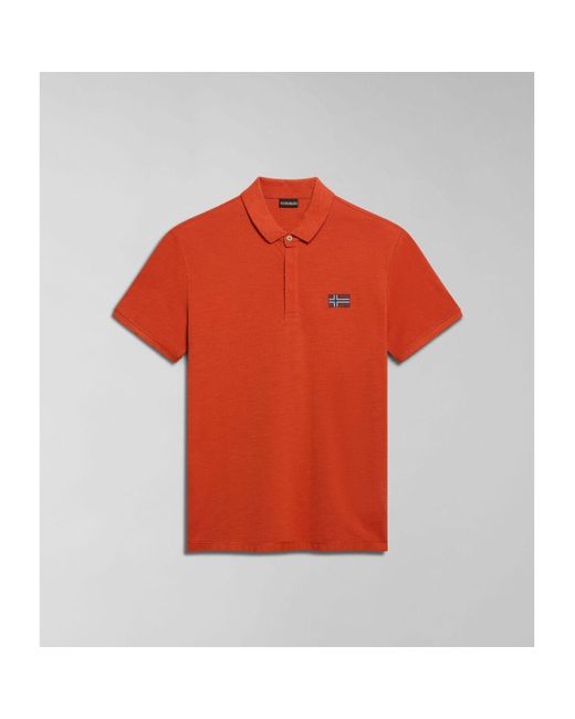 T-shirt EBEA 2 NP0A4HPY-A62 ORANGE BURNT Napapijri pour homme en coloris Red
