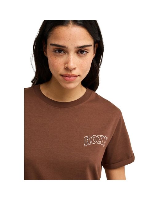 T-shirt Oceanregular Roxy en coloris Brown