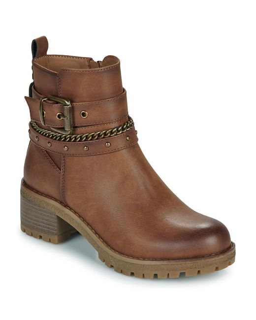Bottines 172918-CAMEL Refresh en coloris Brown