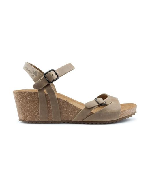 Sandales W confortables sandales compensées Interbios en coloris Gray