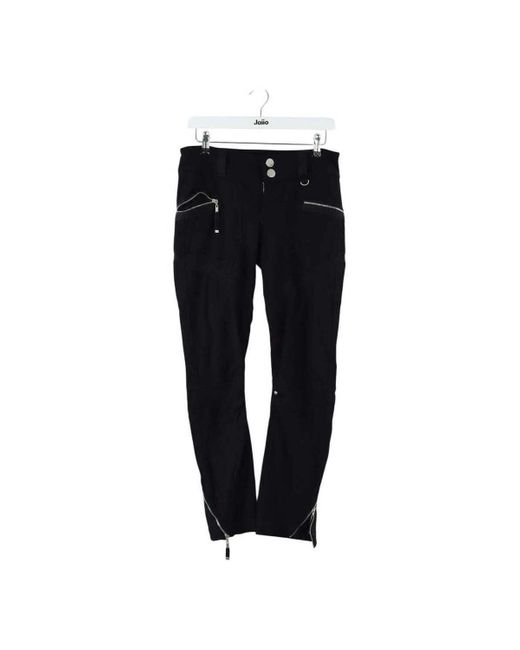 Pantalon Pantalon slim noir High en coloris Black