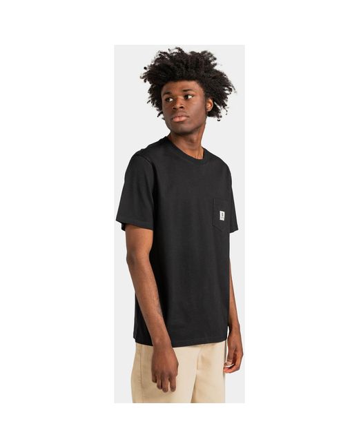 T-shirt Basic Pocket Element pour homme en coloris Black