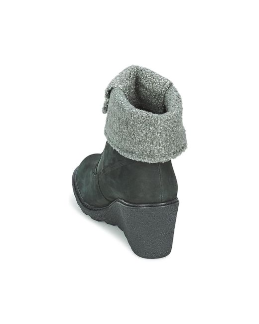 Amston Roll Top Women's Low Ankle Boots In Black Amston Roll Top Women's Low Ankle Boots In Black