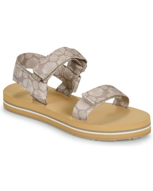 Roxy Teenslippers Cage in het Metallic