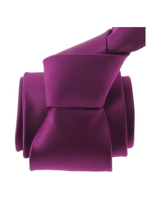 Cravates et accessoires Cravate Monochrome Clj Charles Le Jeune pour homme en coloris Purple
