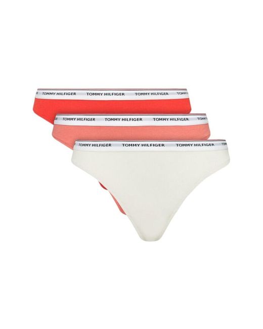Culottes & slips UW0UW048940VG Tommy Hilfiger en coloris Red
