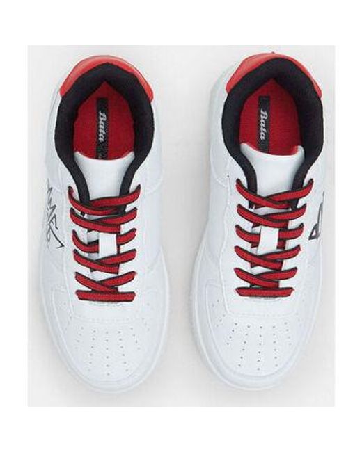 Baskets Sneakers pour garçon avec lacets Bata pour homme en coloris White