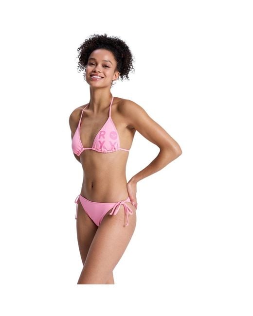 Maillots de bain Solid Essentials TS Set Roxy en coloris Pink