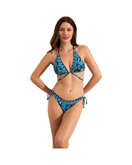 Maillots de bain Bas maillot brésilien de bain ACANTHUS Mare Selmark en coloris Blue