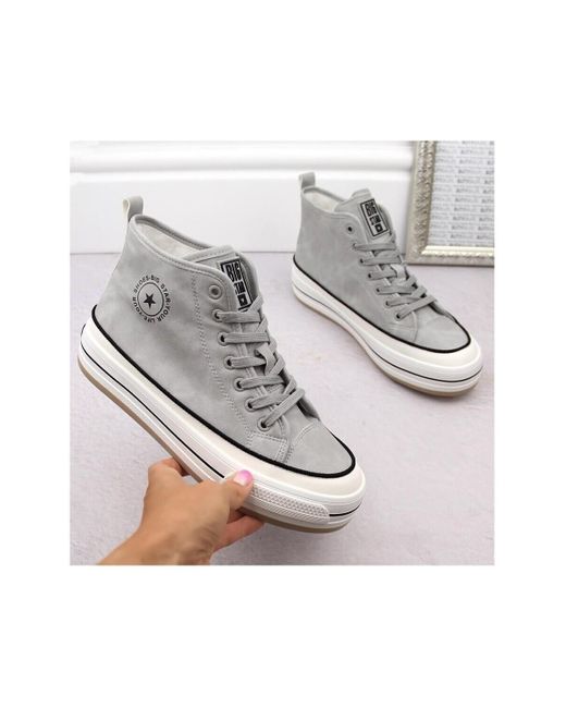 Baskets basses INT2020B Big Star en coloris Gray