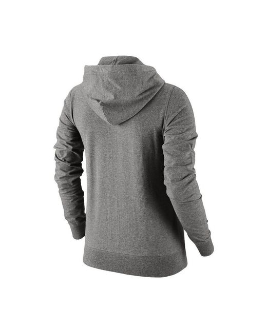 Sweat-shirt Sportswear W Hoodie Full Zip Jersey Nike en coloris Gray