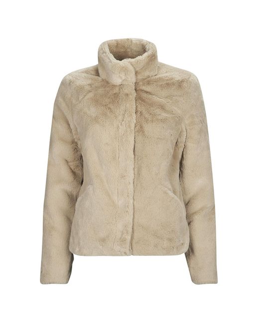 Blouson ONLNEWVIDA FAUX FUR JACKET CC OTW ONLY en coloris Natural