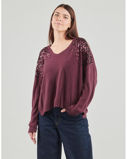 Pull Onlstarry Ls Sequin ONLY en coloris Purple