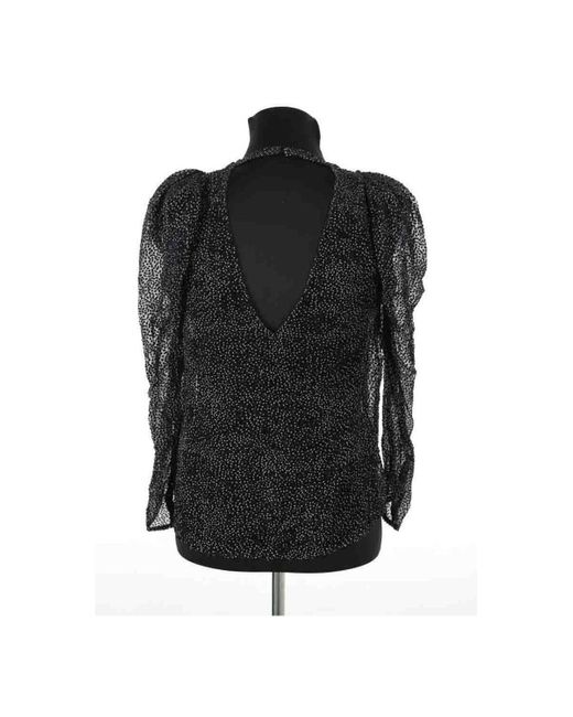 Blouses Blouse en soie noire Ba&sh en coloris Black