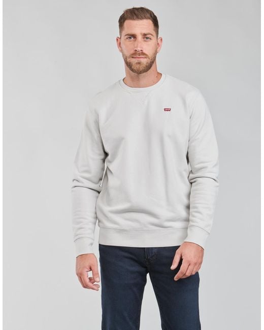 Levi's Sweater Levis New Original Crew in het Grijs voor heren - Bespaar  14% - Lyst