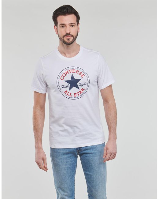 T-shirt GO-TO CHUCK TAYLOR CLASSIC PATCH TEE Converse en coloris White