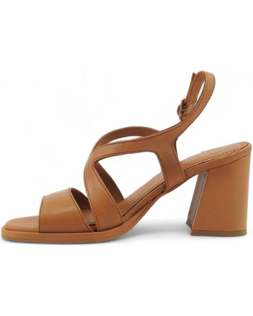Chaussures CAFENOIR Sandalo Donna Cuoio LM1043 CafeNoir en coloris Brown