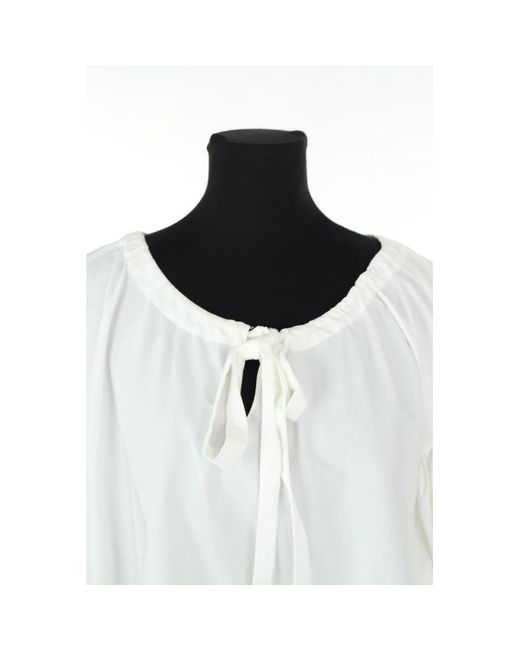 Blouses Blouse en coton blanche Aspesi en coloris Blue