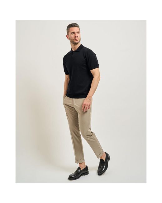 Chinots Pantalon classique pour Settemezzo avec ceinture SETTE/MEZZO pour homme en coloris Natural