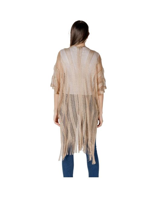 Echarpe PONCHO RETE LUREX 2A5001T0300 Liu Jo en coloris Natural