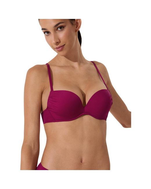 Maillots de bain Haut maillot de bain push-up Palma Lisca en coloris Red