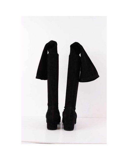 Bottes Bottes en cuir Maje en coloris Black