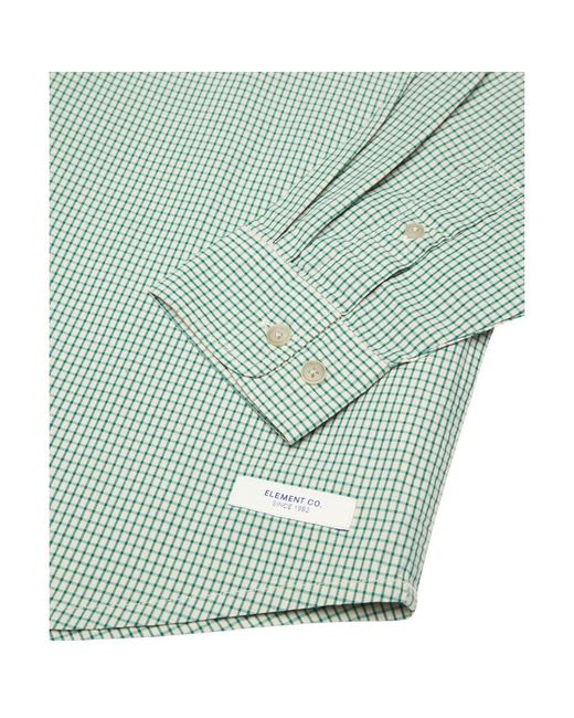 Chemise Button Down Regular Poplin Element pour homme en coloris Green