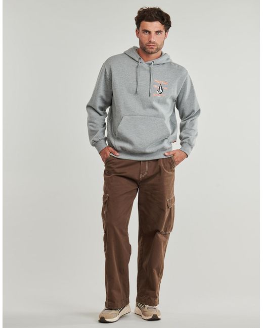 Volcom Capuchon Sweaters Workwear Po in het Gray voor heren
