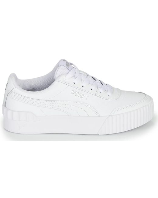 PUMA Lage Sneakers Carina Lift in het Wit - Bespaar 29% - Lyst