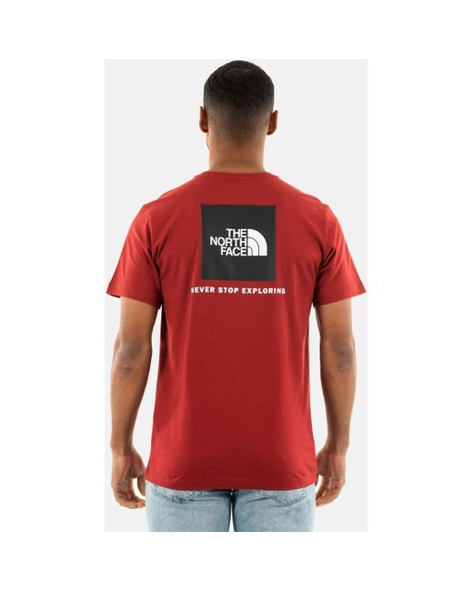 T-shirt 0a87np The North Face pour homme en coloris Red