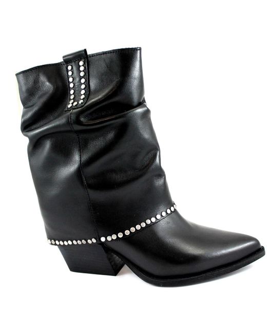 Divine Follie Enkellaarzen Div-E25-Fab3-Ne in het Black