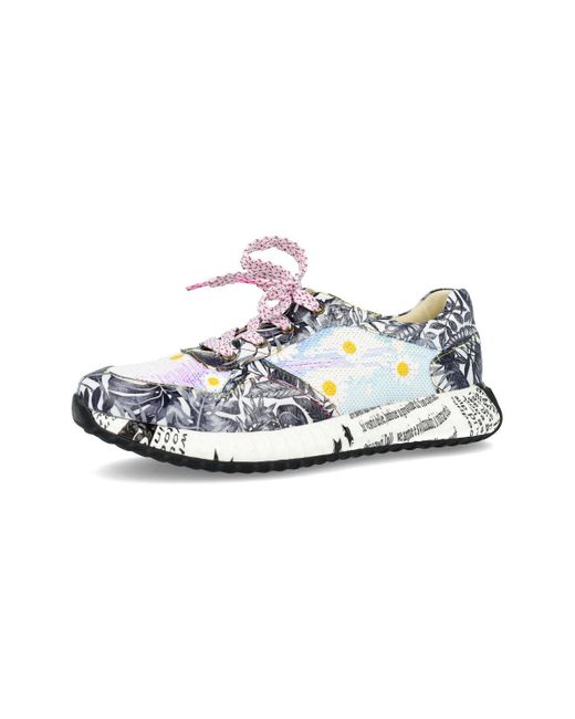 Baskets basses Burton-05 LAURA VITA en coloris White