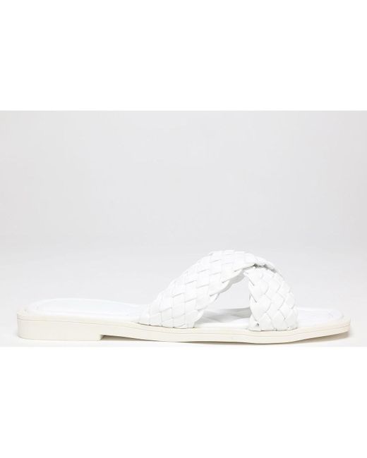 mules plates blanches