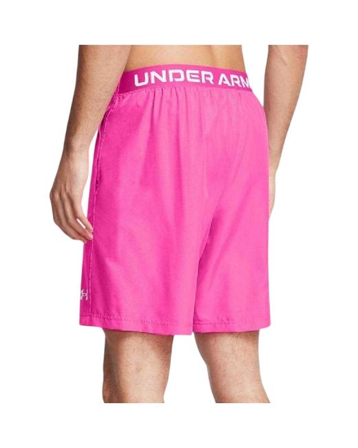 Short Halfback Under Armour pour homme en coloris Pink