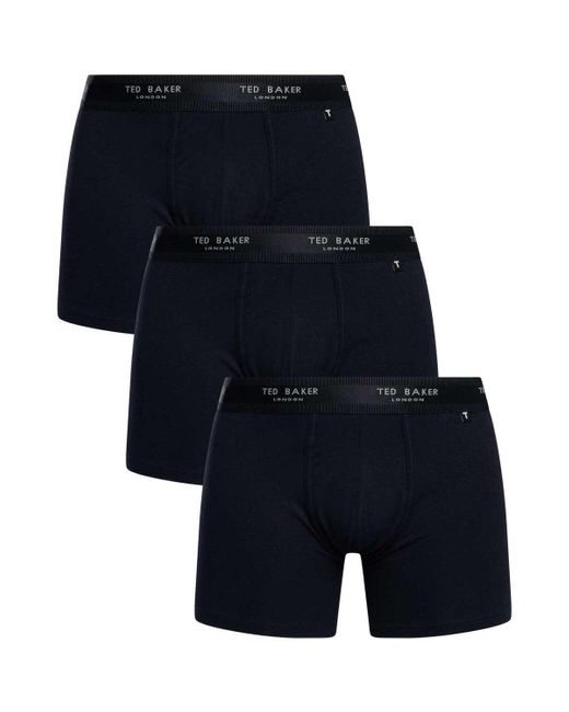 Caleçons Pack de 3 boxers Ted Baker pour homme en coloris Blue