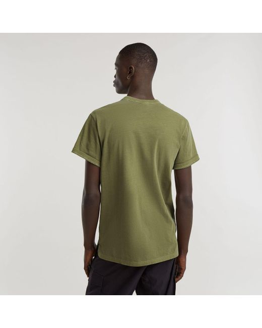 T-shirt D24449 2653 NIFOUS-D033 SHADOW OLIVE G-Star pour homme en coloris Green
