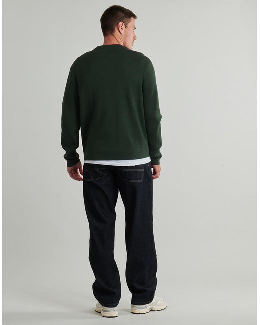 Pull Slhteller Fn Relaxed Crew Neck SELECTED pour homme en coloris Green