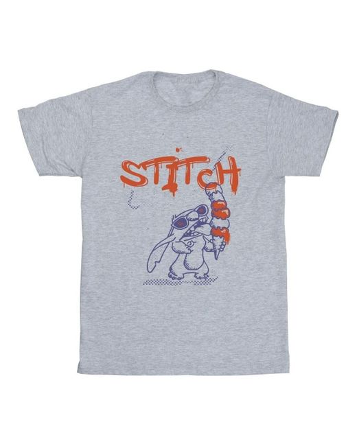 T-shirt Lilo Stitch Ice Creams Disney pour homme en coloris Gray