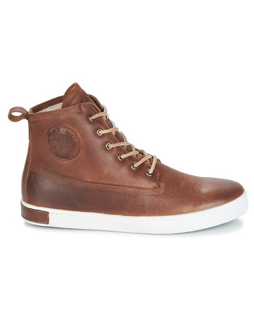 Blackstone Hoge Sneakers Inch Worker On Foxing Fur in het Bruin voor heren  - Bespaar 30% - Lyst