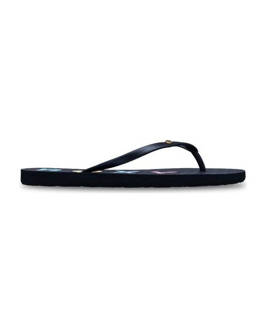 Sandales plates Sandy Roxy en coloris Blue