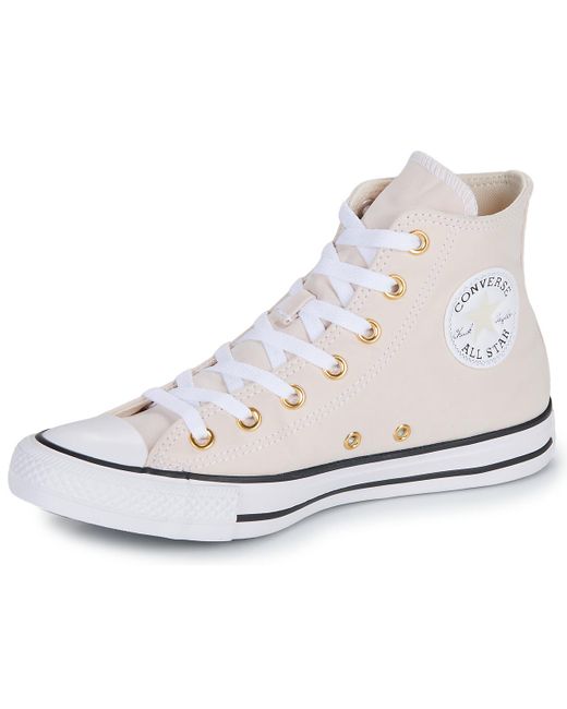 Baskets montantes CHUCK TAYLOR ALL STAR PEACHED CANVAS Converse en coloris White