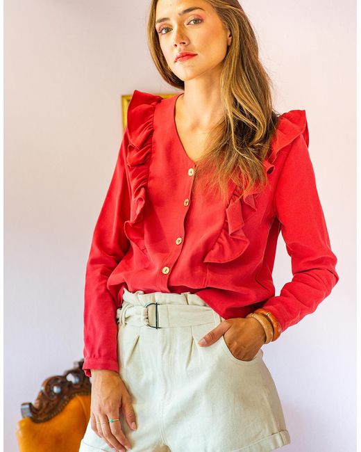 Celeste Blouse Carla in het Pink