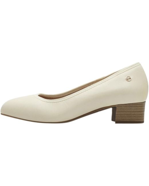 Ballerines Ballerine à Talon Cuir Tamaris en coloris White