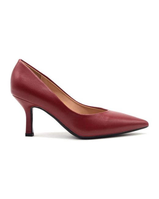 Chaussures escarpins decollete in pelle Francescomilano en coloris Red