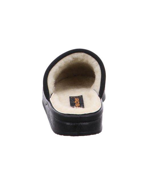 Chaussons Fischer pour homme en coloris Black